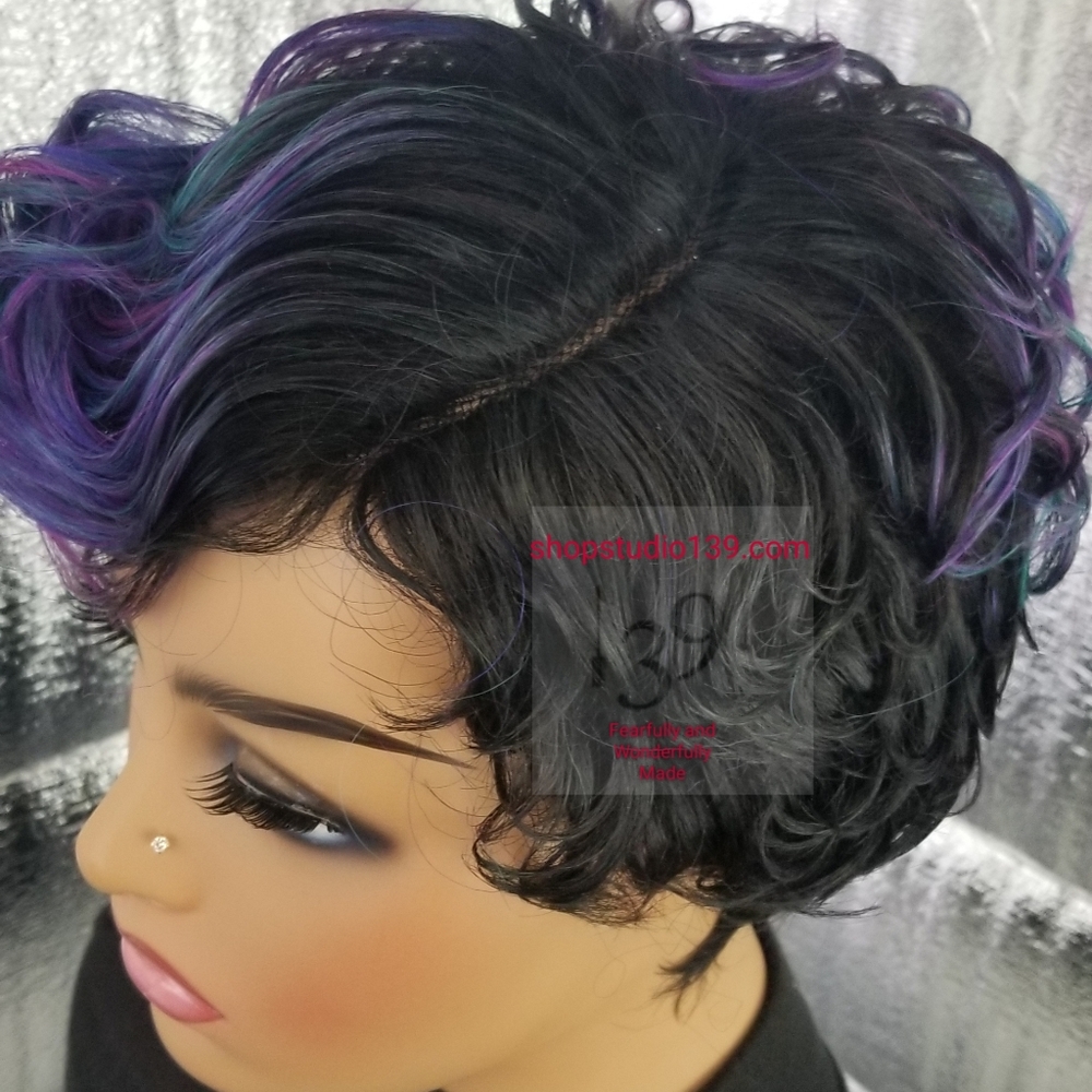 Short pixie Human hair wig - Picture 4 of 5